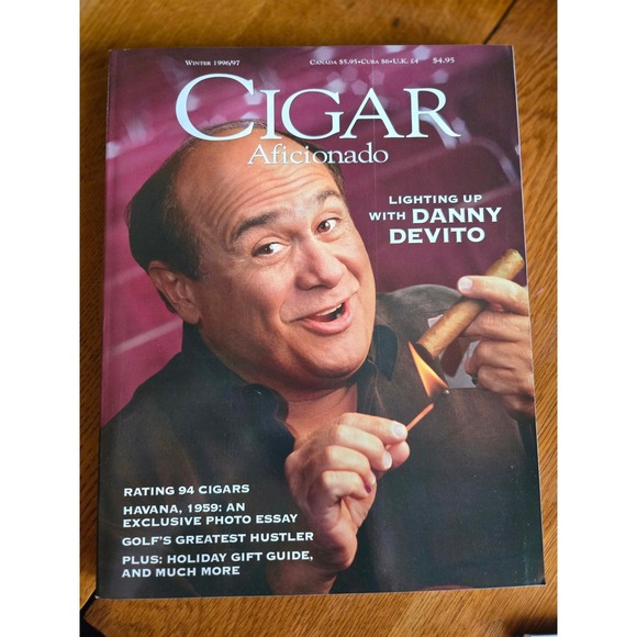 Cigar Aficionado Other - Cigar Aficionado Magazine Winter 1996 / 97 Danny DeVito Cover Havana 1959 Photo